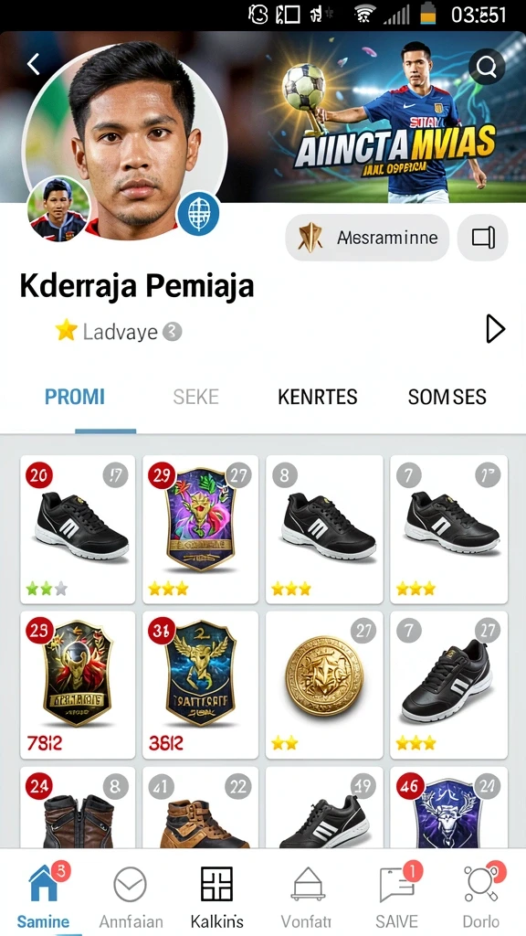 Sistem reward menggiurkan untuk pemain aktif.