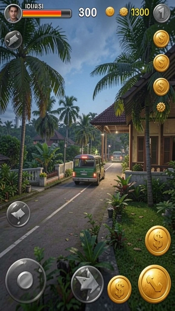 Tampilan permainan yang penuh warna dan interaktif.