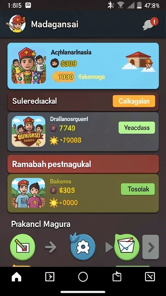 Beragam permainan slot dengan grafik memukau.