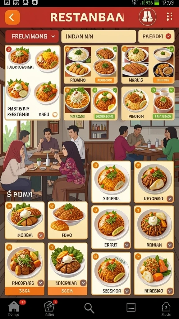 Karakter yang beragam dengan desain menarik.