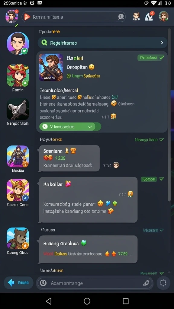 Tampilan awal game yang menarik dan interaktif.