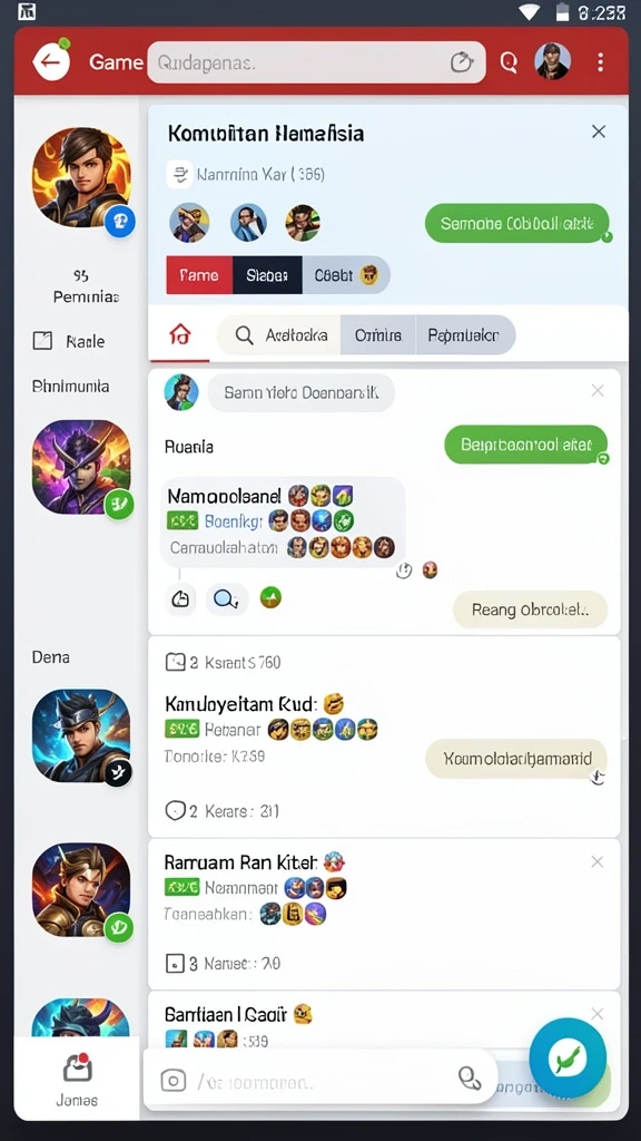 Screenshot menunjukkan tampilan antarmuka yang menarik.