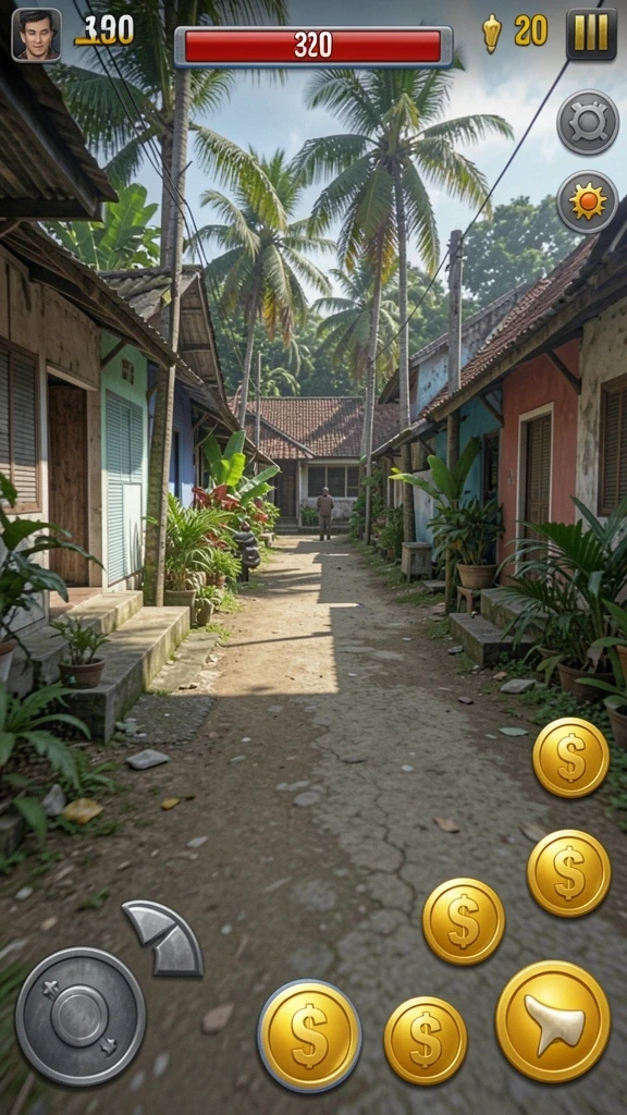 Screenshot menampilkan karakter unik dalam permainan.