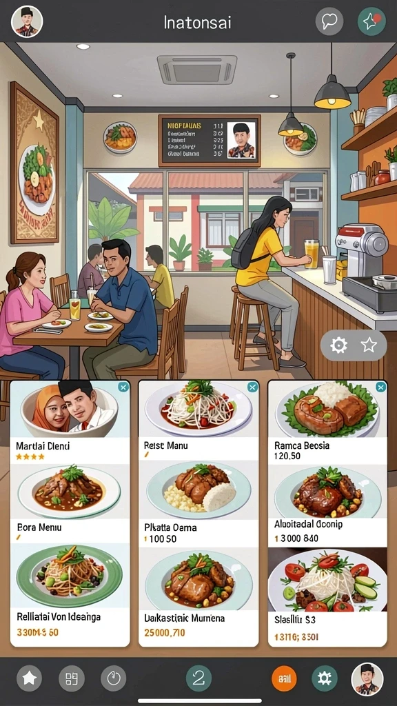 Ilustrasi permainan yang seru dan menantang.