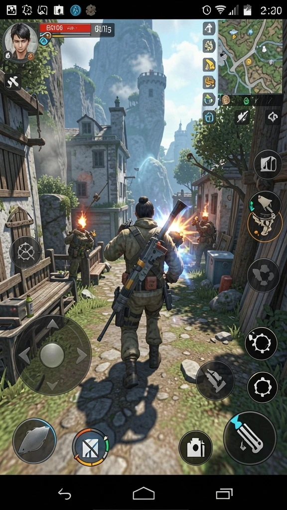 Fitur multiplayer yang memungkinkan interaksi dengan pemain lain.
