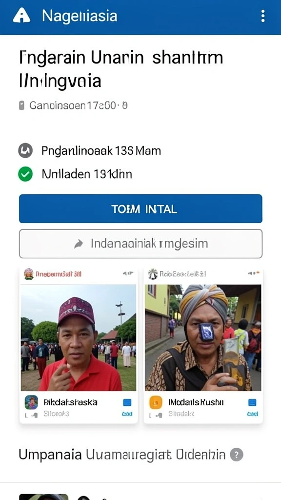 Berbagai pilihan permainan yang tersedia di dalam aplikasi.