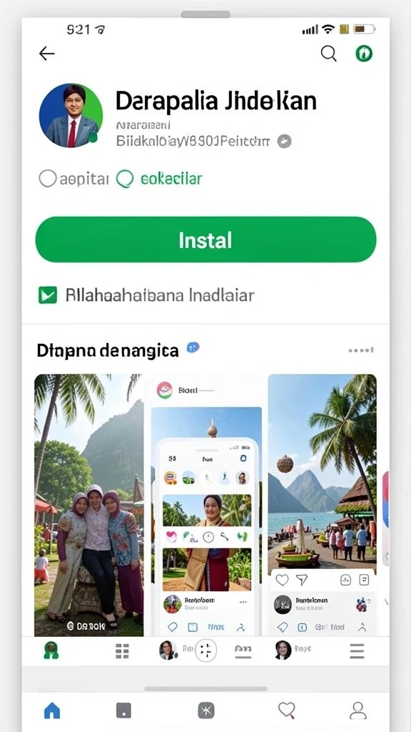 Screenshot kedua menampilkan fitur turnamen yang kompetitif.