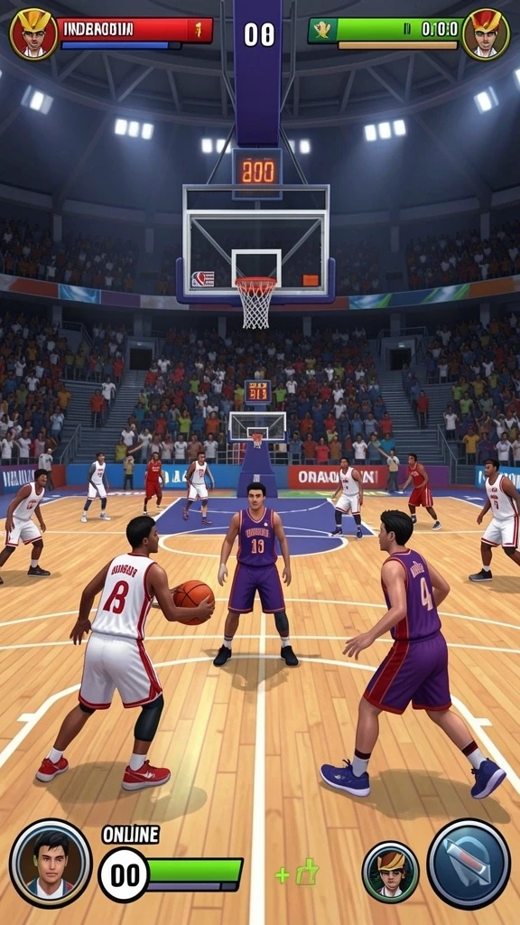 Tangkapan layar dari gameplay MPO76 yang dinamis.