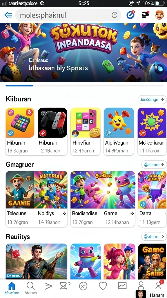 Tampilan antarmuka yang sederhana dan menarik.