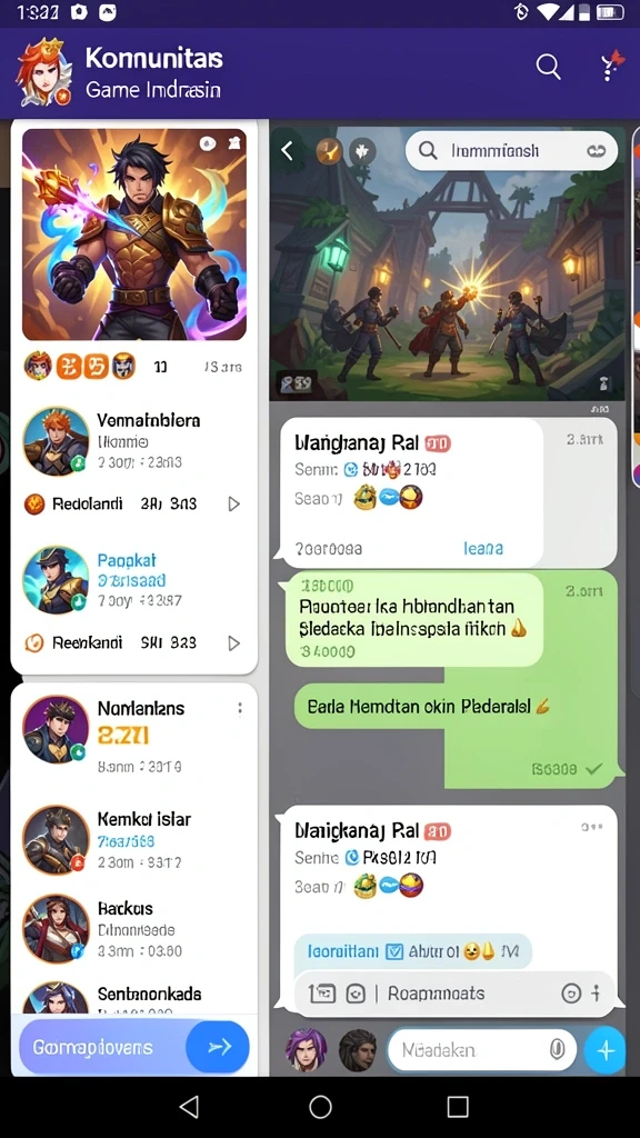 Tampilan antarmuka QGLUCKY yang menarik.