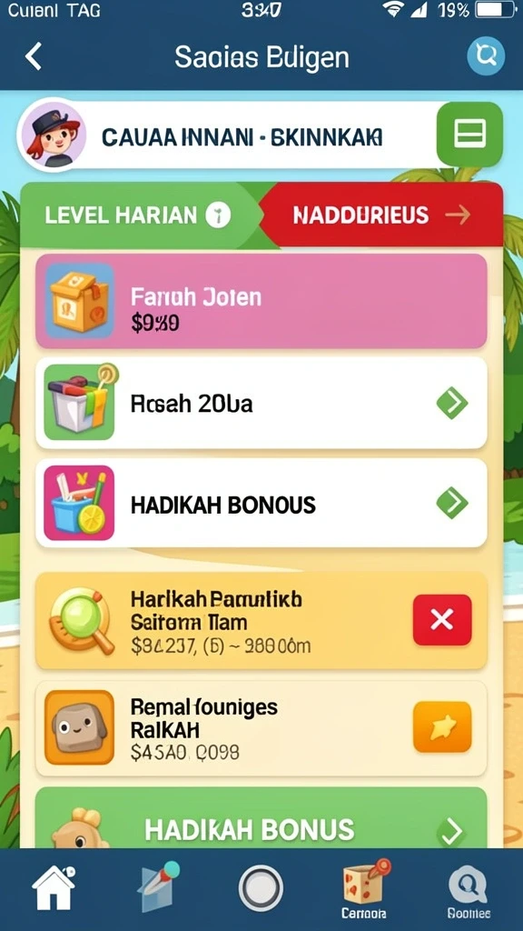 Sistem bonus menarik untuk setiap pemain baru.